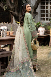 S.L 51 Amaani | 3PC Unstitched Gulposh Luxury Lawn By Serene Premium